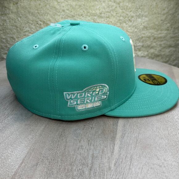 Boston Red Sox New Era Mint Green Hat 2004 World Series Patch Size 7 3/4 Rare - Picture 12 of 15
